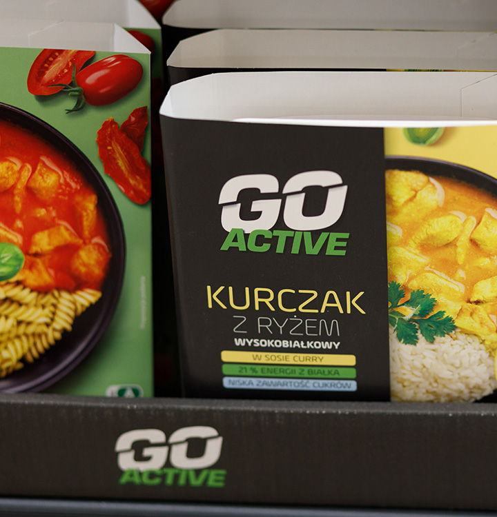 Embalagem de refeição pronta da marca Go Active (foto)