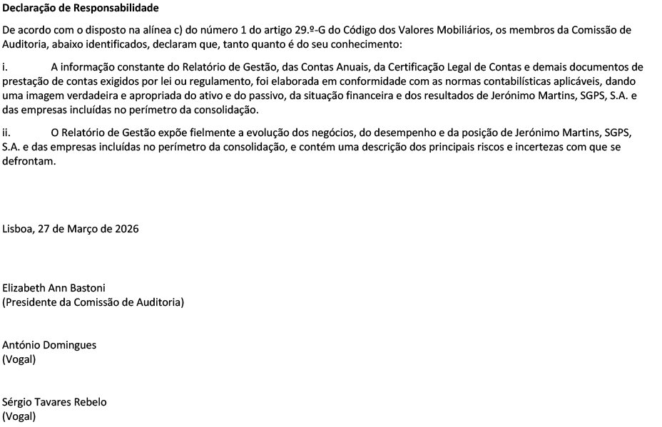 Página 3 do relatório e do parecer do comité de fiscalização (foto)