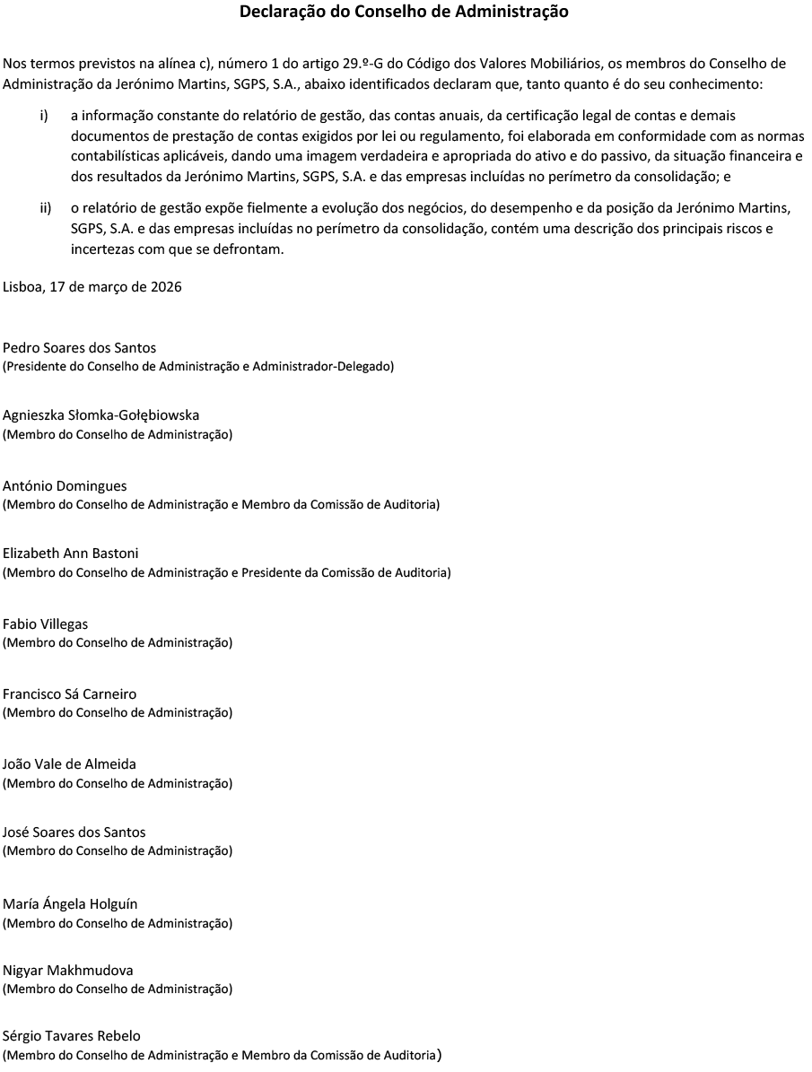 Declaração do Conselho de Administração (foto)