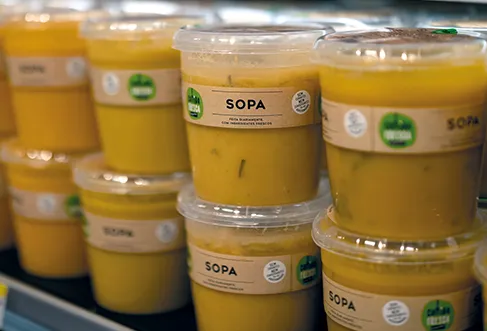 Embalagens de sopa num linear do Pingo Doce (foto)