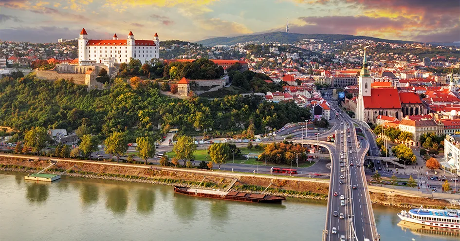 Vista aérea de Bratislava (foto)